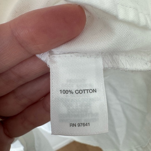 Pure Jill 100% Cotton White Button Down Shirt XL Oversized Minimalist Tunic - Picture 6 of 11